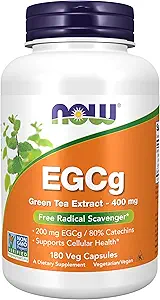 [BRSWKYQ7CYGRY2Q5] NOW Foods EGCg, Green Tea Extract, 400mg, 180 Vcaps (Pack of 2)