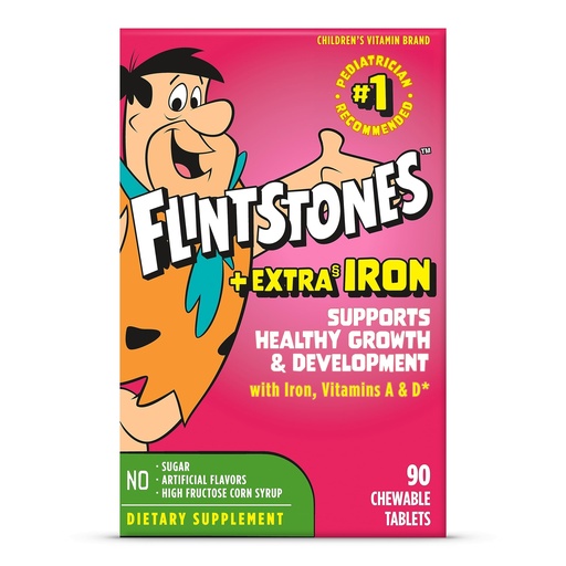 [BRSROFQDCF7QOFL6] Flintstones Chewable Kids Multivitamin with Vitamin C, D, B12 & Iron for Toddlers, 90 Count