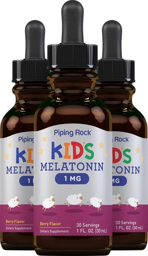 [BRSROZQKPICAA2A7] Piping Rock Kids Melatonin lichid 1 fl oz 1mg 