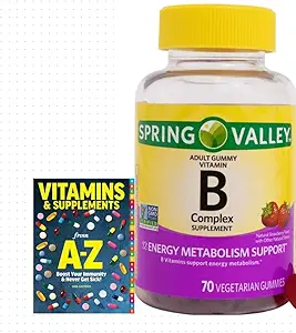 [BRSRMCD6PJ6B6CT5] Spring Valley Vitamin B Complex Supplement Adult Vegetarian Gummies, 70 Count+Better Guide Vitamins Supplements