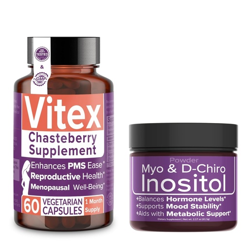[BRSRAGL4C4IGO3Q7] Intimate Rose Save 10% on Hormonal Balance & Reproductive Wellness Bundle – Vitex Chasteberry Supplement + Myo & D-Chiro Inositol Powder for PCOS & Menstrual Support