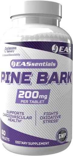 [BRSROHY3DF6BQD34] EAS Experimental and Applied Sciences Pine Bark 200mg | Boost Antioxidant Abilities, Support Immune System, Improve Training Recovery | Better Absorption with Cyclosome Delivery | 60 Tablets