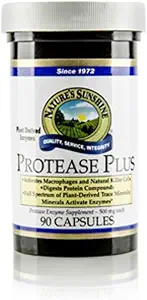 [BRSWIYQ6CIARGE3G] Nature's Sunshine Protease Plus, 90 Capsules | Powerful Digestive Enzyme Supplements with 60,000 HUT Protease to Break Down Proteins and Amino Acids