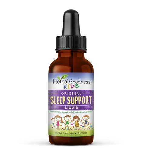 [BRSW2AI3OEMBODQU] Kids Sleep Support Liquid Extract - Natural Kids Plant Based Herbal Sleep Aid, with Chamomile, Guava Leaf - 1oz Liquid Extract - Herbal Goodness (1 Unit)