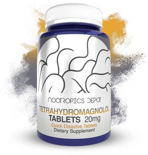 [BRSRMBA3DNYBSGQZ] Nootropics Depot Tetrahydromagnolol Quick Dissolve Tablets | 20mg | Magnolia officinalis | Healthy Inflammation Response, Mood, & Gastrointestinal Support | 60 Count