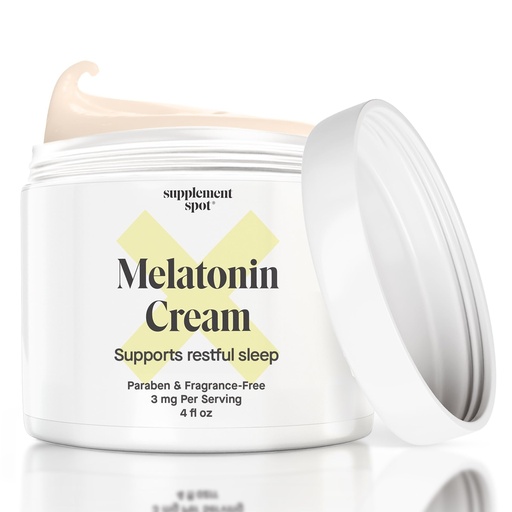 [BRSRM2Y5O4BB63DL] Melatonin Cream for Restful Sleep – Melatonin Sleep Supplement Reset Biological Body Clock – Paraben, Fragrance-Free to Reduce Fine Lines & Wrinkles – Natural Sleep Cream (4 oz)