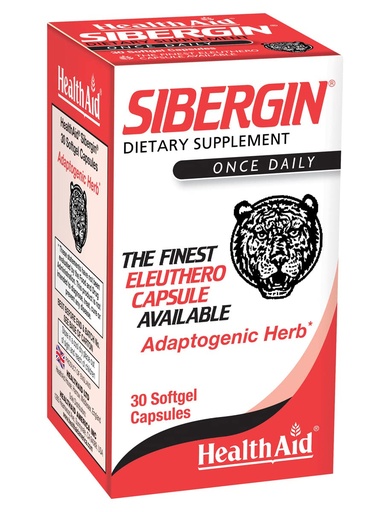 [BRSWIYIIBQFRA3I5] HealthAid Sibergin Siberian Eleuthero (Eleutherococcus senticosus) – Adaptogenic Herbal Support – Helps Support Energy, Stamina & Stress Response – Once Daily – 30 Softgel Capsules