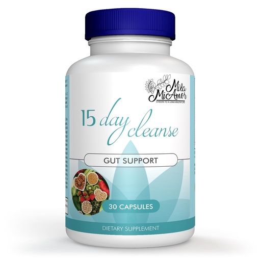 [BRSROAQ7CUIBG3DJ] Mila Miamor 15 Day Cleanse - Gut and Colon Support - Advanced Gut Cleanse Detox for Women & Men with Senna, Cascara Sagrada & Psyllium Husk - Non-GMO - Made in USA - 30 Capsules