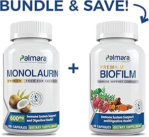 [BRSROYIZCAMQECDD] Palmara Health Premium Monolaurin 600mg + Biofilm Complex