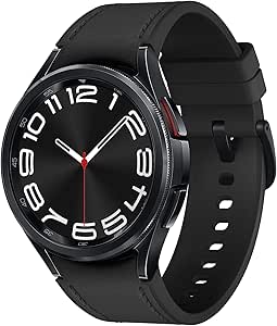 [BRSROZLQOJYWKYD4] Samsung Galaxy Watch 6 Classic 43mm Bluetooth Smartwatch, Rotating Bezel, Fitness Tracker, Personalized HR Zones, Advanced Sleep Coaching, Heart Monitor, BIA Sensor, Health Insights, US Version, Black