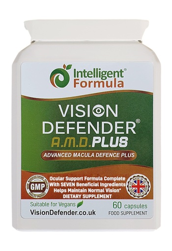 [BRSRMBLYPN7BMCI2] Vision Defender Plus Eye Supplement: AREDS2 Formula Vitamins, Minerals (Lutein, Zinc) Enhanced with Meso-Zeaxanthin for Complete Eyes/Eyesight Health Care & Support. 60 Easy-to-Swallow Vegan Capsules