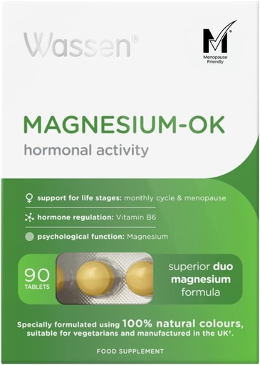 [BRSWIYYMPJ7GGDTG] Magnesium OK Vitamins & Minerals for Women During The Monthly Cycle 90 Tablets