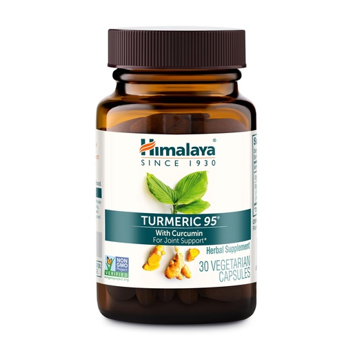 [BRSWIBYAAIFRU2IV] Himalaya Turmeric 95 - Herbal Turmeric Curcumin Supplement for Joint Support and Mobility, Turmeric Pills, 95% Curcuminoids - Vegan, Non-GMO, Gluten Free, 600 mg, 30 Capsules