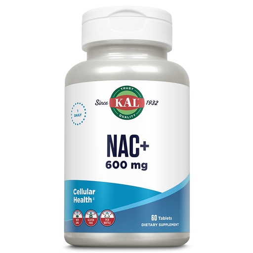 [BRSWGFQOBUNBYDL4] KAL N-Acetyl Cysteine Plus Tablets, 60 Count