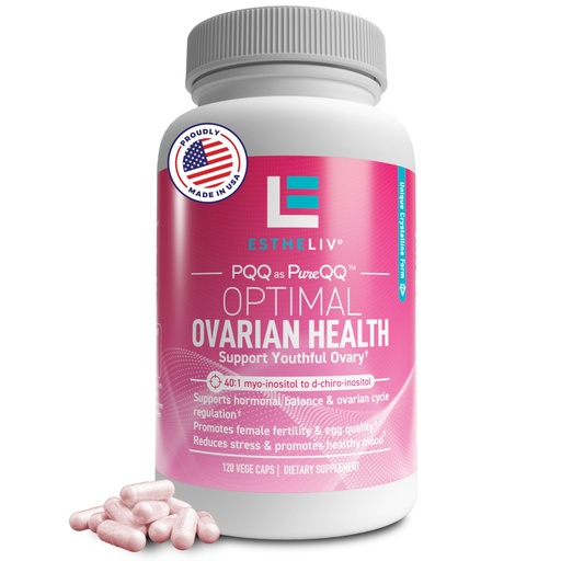 [BRSRMZL4BUNA2F3H] Optimal Ovarian Health | Myo-Inositol + D-Chiro & PQQ | Fertility, Hormonal & Ovarian Support | PCOS Ideal 40:1 Ratio | Vitamin B8 Inositol Supplement for Women | Non- GMO | 120 Capsules