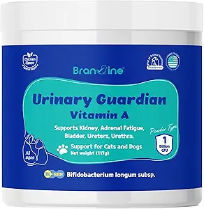 [BRSROYYQCQIGYFY7] Urinary Guardian for Dogs and Cats - Supports Kidney, Adrenal Fatigue, Bladder, Urethers, Urethra, Vegan Bacon Flavor (117g) (Vitamin A)
