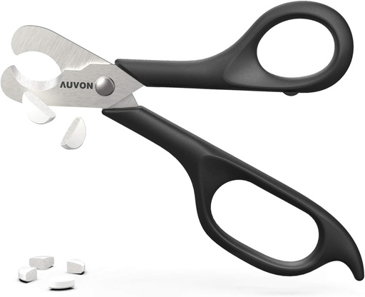 [BRSWYYLYA5YAM2DV] AUVON Scissors-Shad Pill Cutter, Sharp Blade Pill Thợ chẻ cho việc phân chia thuốc giảm đau dễ dàng nhất 5-15mm, bàn và thuốc men trong nửa