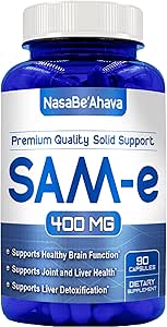 [BRSWGAQYC4HREEL2] SAM-E Supplement 400mg | Easy Absorption S-Adenosyl-L-Methionine SAM-e 400mg for Bone and Mood Support Supplement | Made in The USA Non-GMO and Gluten Free (90 Day Supply)