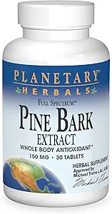 [BRSWIY35AQJRC2TA] Planetary Herbals FS Pine Bark Extract Tablets, 150 mg, 30 Count