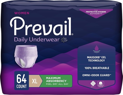 [BRSWIEIKOUIQMALA] Prevail Proven | X-Large Pull-Up | Women's Incontinence Underwear