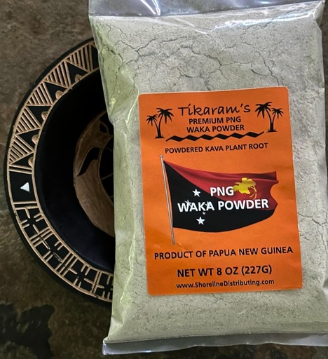 [BRSRAALQAQIB6DTO] TIKARAM's Kava Powder - Premium Папуа Нова Гвинея (PNG) Waka, 1/2 Pound (8oz), Фиджи Market Търговия на едро LLC