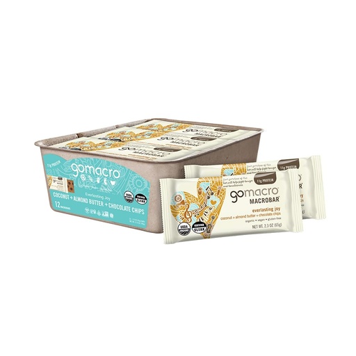 [BRSWKGY3OUABKAD4] GoMacro MacroBar Organic Vegan Protein Bars - Coconut + Almond Butter + Chocolate Chips (2.3 Ounce Bars, 12 Count)