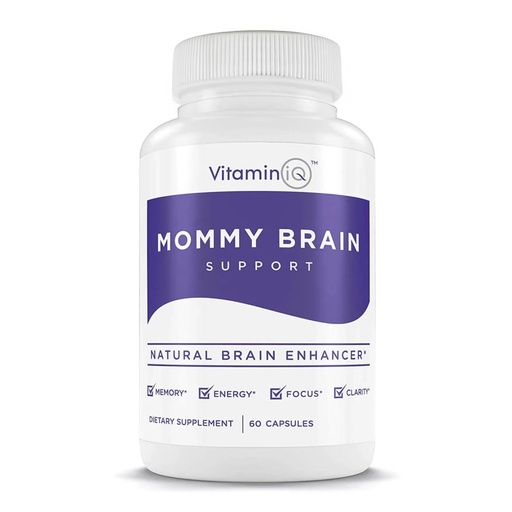 [BRSWGGIQOUHAOHY2] Mommy Brain Postnatal Supplement (60 Capsules) for Cognitive Health, Mood, Energy with GPC and CDP Choline, Phosphatidylserine, Omega-3 DHA