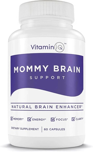 [BRSWGGIQOUHAOHY2] Momy Brain Postnatalis Supplement (60 kapszula) a kognitív egészség, hangulat, energia GPC és CDP kolin, foszfatidilszerin, Omega3 DHA