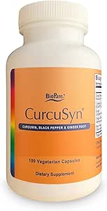 [BRSWIGQKBYMWCYDM] BioPure CurcuSyn – Curcumin Supplement Made of Turmeric, Ginger, Black Pepper, & Grape to Support Microbiome Balance, Gastrointestinal, Immune, Liver Function, & Overall Wellness – 100 Capsules