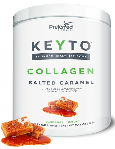 [BRSWYFIFOEBWCYI6] Keto Collagen Protein Powder with MCT Oil – Keto and Paleo Friendly Pure Grass Fed Pasture Raised Hydrolyzed Collagen Peptides KEYTO Salted Caramel Flavor