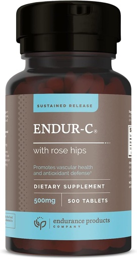 [BRSWKZT3CQDBMYA7] ENDUR-C with Rose Hips Sustained Release Vitamin C 500mg 500 Tabs