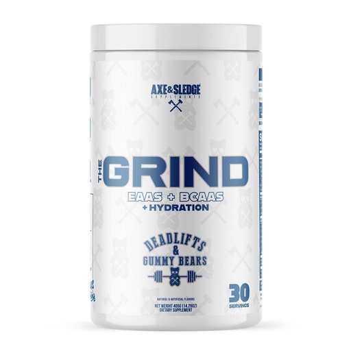 [BRSRABL5BAMB4FDJ] Axe & Sledge The Grind Essential Amino Acids |EAA & BCAA Powder |Muscle Recovery & Electrolytes for Hydration | Stimulant-Free, Vegan | 30 Servings, Deadlifts & Gummy Bears