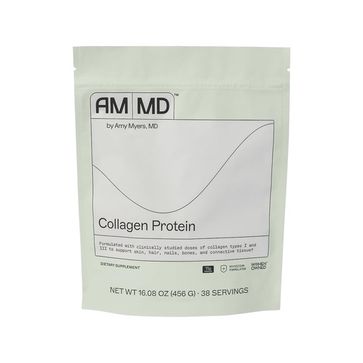 [BRSWGY33OIBGYFYU] Amy Myers MD Collagen Protein Powder - Type 1 & 3 Collagen - Bovine Collagen to Support Healthy Hair, Skin & Nails - Gluten-Free, Dairy-Free & Non-Soy - 16.08 oz (38 Servings)