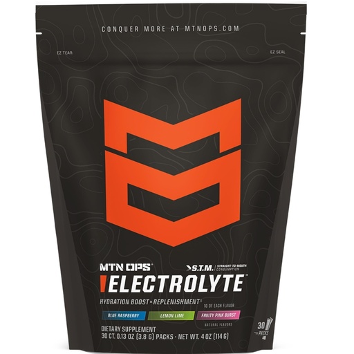 [BRSREFQNPMHGKADH] MTN OPS Sugar Free Electrolyte Packets, Straight to Mouth Variety Pack | 1,000mg+ Electrolytes for Enhanced Hydration, Rapid Recovery through Straight-to-Mouth Delivery