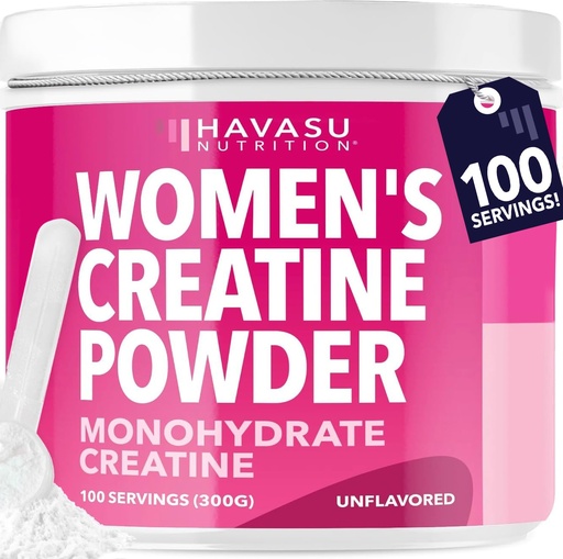 [BRSRAGABBMIAYFAY] Creatine for Women - Formulated for Women - 3g Micronized Creatine Monohydrate Per Serving to Support Energy, Lean Muscle Mass, and Mental Clarity - Unflavored, Vegan, Non-GMO, 100 Servings