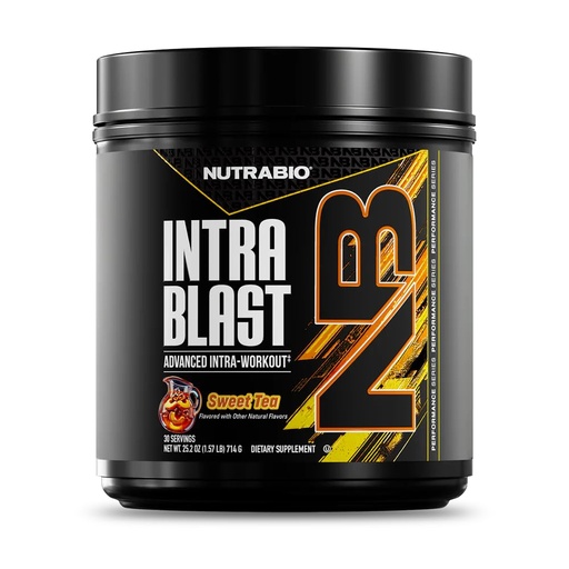 [BRSWGZ3RPJ7QY3QU] NutraBio Intra Blast Bcaa Powder Amino Acid Supplement, Electrolyte & Hydration Blend, Intra, Pre Workout & Muscle Recovery, 20g Eaa Amino Acids Powder, 5g Glutamine- Sweet Tea, 30 Serving