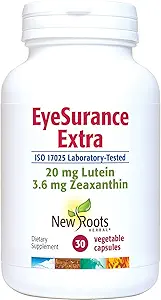 [BRSRMGINAAPA22T4] New Roots | Eye Supplement with Bilberry, Lutein, Zeaxanthin and Multi-Vitamins, Designed with Naturopathic Doctors (30 Capsules)