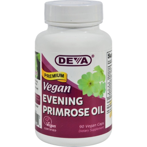 [BRSWECQCOF7QGAI3] Deva Vegan Evening Primrose Oil - Unrefined - Cold Pressed - Gluten Free - 90 Vegan Capsules (Pack of 2)