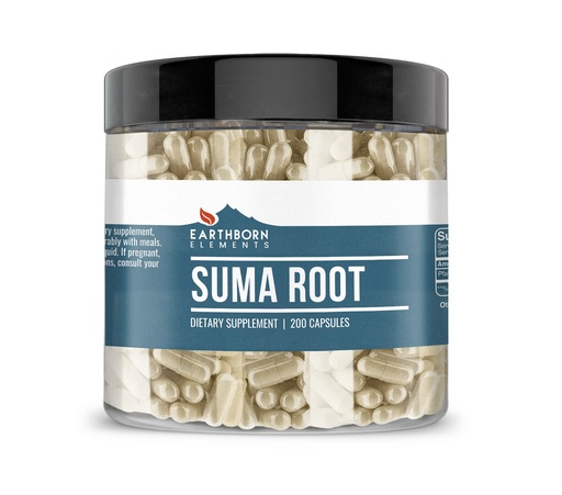 [BRSRMCAROAMBEEYU] Earthborn Elements Suma Root 200 Capsules, Pure & Undiluted, No Additives