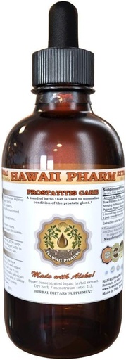 [BRSWICQ2OF4AIDDK] HawaiiPharm Prostate Support Dietary Supplement: Pygeum (Pygeum Africanum) Bark, Saw Palmetto (Serenoa Repens) Berry, Stinging Nettle (Urtica Dioica) Leaf Tincture (Alcohol-Based Liquid Extract) 2 oz
