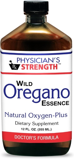 [BRSWKHYQOYHRQYA4] Physician's Strength Wild Oregano Essence - 12 fl oz - All-Natural Hydrosol - Supports Oxygen Levels - Non-GMO & Chemical Free - 12 Servings