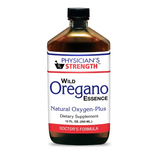 [BRSWKHYQOYHRQYA4] Physician's Strength Wild Oregano Essence - 12 fl oz - All-Natural Hydrosol - Supports Oxygen Levels - Non-GMO & Chemical Free - 12 Servings