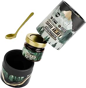 [BRSRAAA5A4HBAFDG] Shilajit Resin - 75% Fulvic Acid, 85+ Trace Minerals, Supports Vitality & Stamina - Includes Steel Spoon, 30g, Lab Tested for Purity