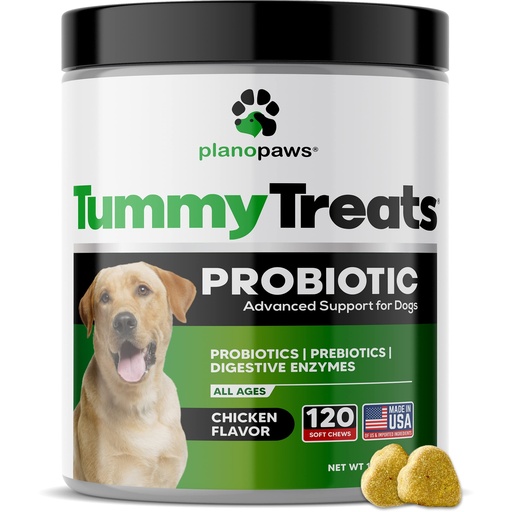 [BRSWGZQ6AAHBOAA4] Probiotics for Dogs Digestive Health - Dog Probiotics and Digestive Enzymes - Allergy Relief for Dogs - Probiotic for Dogs Gut Health - Puppy Probiotic Tummy Treats - 120 Dog Probiotic Chews