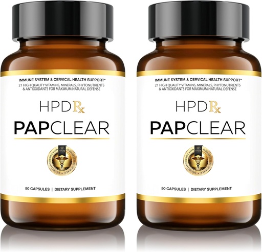 [BRSROGQTBF5GMALU] PAPCLEAR Physician Formulated | All Natural Immune Support Supplement | Advanced Powerful Immunity Booster | 21 Vitamins & Nutrients with Organic Shiitake Mushroom & Lycopene | 90 Capsules | Pack of 2