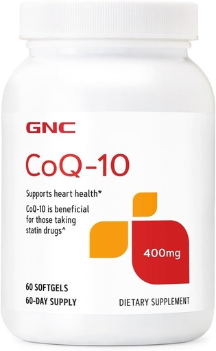 [BRSWIEIFCIDAAFA3] GNC CoQ-10 400mg | Supports Heart Health | 60 Count