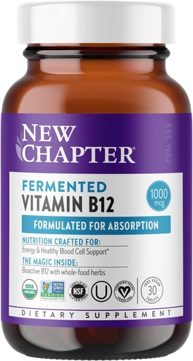 [BRSWGCQTCQIRE2Q2] New Chapter Fermented Vitamin b12, 30 Count