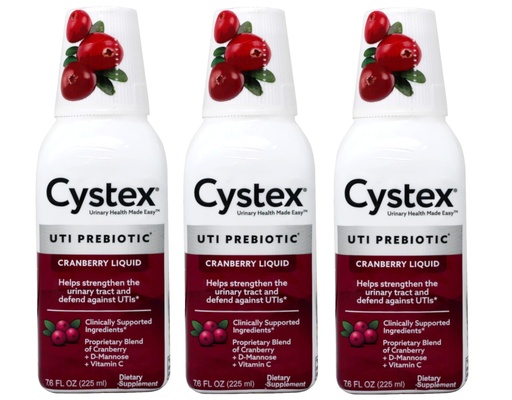 [BRSWIZ33C4CQ4CQ5] Cystex Urinary Health Maintenance Cranberry 7.6 Fl Oz (Pack of 3)