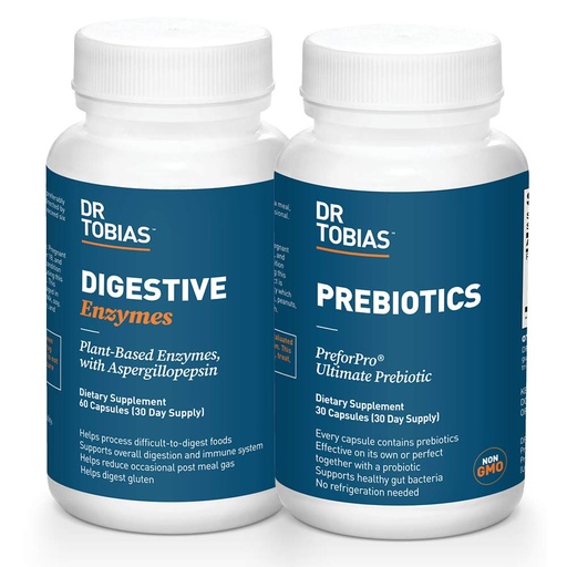 [BRSWYCAYCMOWGHTU] Dr. Tobias Prebiotics & Digestive Enzymes Bundle for Digestive Health