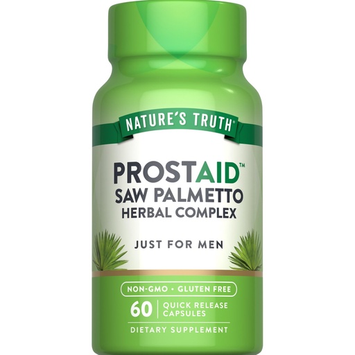 [BRSWGCT4PIIBEFY7] Nature's Truth Prostate Support Supplement for Men | with Saw Palmetto, Pygeum, Stinging Nettle | 60 Herbal Complex Capsules | Non-GMO & Gluten Free